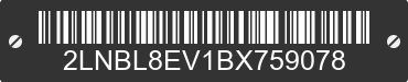 2011 LINCOLN Town Car 2LNBL8EV1BX759078 VIN decoded