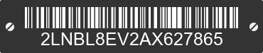 2010 LINCOLN Town Car 2LNBL8EV2AX627865 VIN decoded