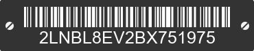 2011 LINCOLN Town Car 2LNBL8EV2BX751975 VIN decoded
