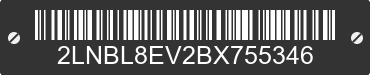 2011 LINCOLN Town Car 2LNBL8EV2BX755346 VIN decoded