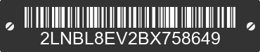 2011 LINCOLN Town Car 2LNBL8EV2BX758649 VIN decoded