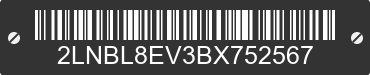 2011 LINCOLN Town Car 2LNBL8EV3BX752567 VIN decoded