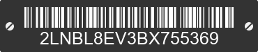 2011 LINCOLN Town Car 2LNBL8EV3BX755369 VIN decoded