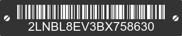 2011 LINCOLN Town Car 2LNBL8EV3BX758630 VIN decoded