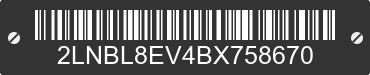2011 LINCOLN Town Car 2LNBL8EV4BX758670 VIN decoded