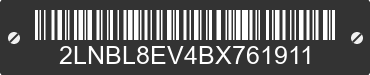 2011 LINCOLN Town Car 2LNBL8EV4BX761911 VIN decoded