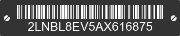 2010 LINCOLN Town Car 2LNBL8EV5AX616875 VIN decoded