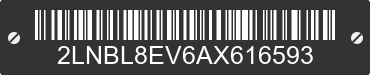 2010 LINCOLN Town Car 2LNBL8EV6AX616593 VIN decoded