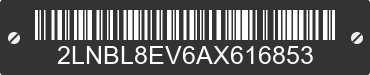 2010 LINCOLN Town Car 2LNBL8EV6AX616853 VIN decoded