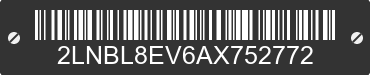 2010 LINCOLN Town Car 2LNBL8EV6AX752772 VIN decoded