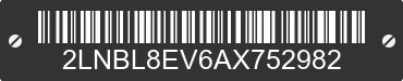 2010 LINCOLN Town Car 2LNBL8EV6AX752982 VIN decoded
