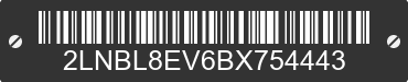 2011 LINCOLN Town Car 2LNBL8EV6BX754443 VIN decoded