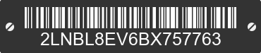2011 LINCOLN Town Car 2LNBL8EV6BX757763 VIN decoded