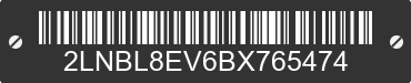 2011 LINCOLN Town Car 2LNBL8EV6BX765474 VIN decoded