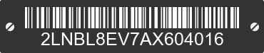 2010 LINCOLN Town Car 2LNBL8EV7AX604016 VIN decoded