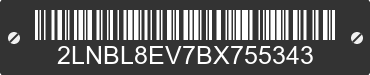2011 LINCOLN Town Car 2LNBL8EV7BX755343 VIN decoded