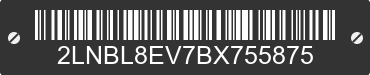 2011 LINCOLN Town Car 2LNBL8EV7BX755875 VIN decoded