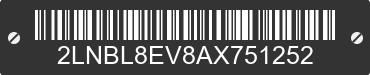 2010 LINCOLN Town Car 2LNBL8EV8AX751252 VIN decoded