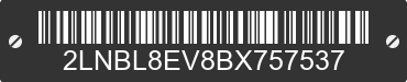 2011 LINCOLN Town Car 2LNBL8EV8BX757537 VIN decoded