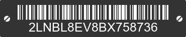 2011 LINCOLN Town Car 2LNBL8EV8BX758736 VIN decoded