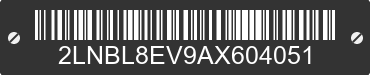 2010 LINCOLN Town Car 2LNBL8EV9AX604051 VIN decoded
