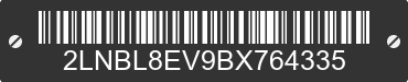 2011 LINCOLN Town Car 2LNBL8EV9BX764335 VIN decoded
