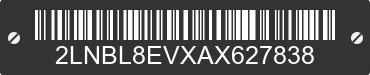 2010 LINCOLN Town Car 2LNBL8EVXAX627838 VIN decoded