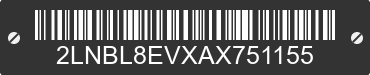 2010 LINCOLN Town Car 2LNBL8EVXAX751155 VIN decoded
