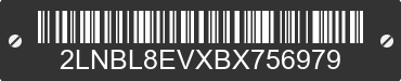 2011 LINCOLN Town Car 2LNBL8EVXBX756979 VIN decoded