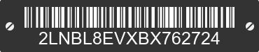 2011 LINCOLN Town Car 2LNBL8EVXBX762724 VIN decoded