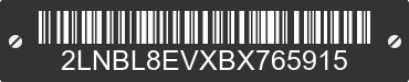 2011 LINCOLN Town Car 2LNBL8EVXBX765915 VIN decoded