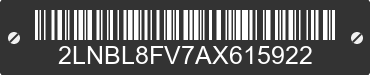 2010 LINCOLN Town Car 2LNBL8FV7AX615922 VIN decoded