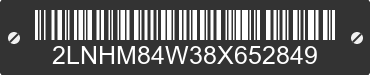 2008 LINCOLN Town Car 2LNHM84W38X652849 VIN decoded