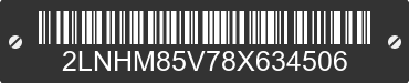2008 LINCOLN Town Car 2LNHM85V78X634506 VIN decoded