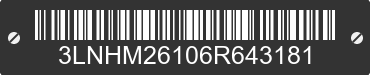2006 LINCOLN Zephyr 3LNHM26106R643181 VIN decoded