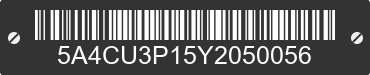 2000 LOAD RITE 19-2650S 5A4CU3P15Y2050056 VIN decoded