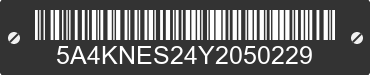 2000 LOAD RITE 21T4200E 5A4KNES24Y2050229 VIN decoded