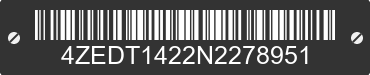 2022 LOAD TRAIL Load Trail 4ZEDT1422N2278951 VIN decoded