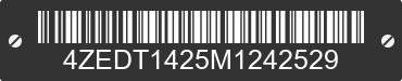 2021 LOAD TRAIL Load Trail 4ZEDT1425M1242529 VIN decoded