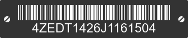 2018 LOAD TRAIL Load Trail 4ZEDT1426J1161504 VIN decoded