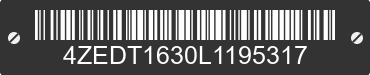 2020 LOAD TRAIL Load Trail 4ZEDT1630L1195317 VIN decoded