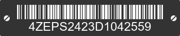 2013 LOAD TRAIL Load Trail 4ZEPS2423D1042559 VIN decoded