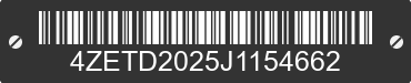 2018 LOAD TRAIL Load Trail 4ZETD2025J1154662 VIN decoded