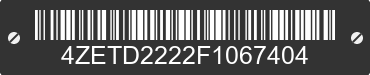 2015 LOAD TRAIL Load Trail 4ZETD2222F1067404 VIN decoded
