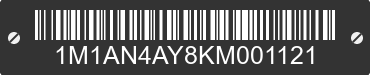 2019 MACK Anthem 1M1AN4AY8KM001121 VIN decoded