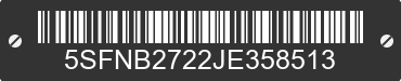 2018 MALLARD, NORTH TRAIL, & WILDERNESS Mallard, North Trail, & Wilderness 5SFNB2722JE358513 VIN decoded