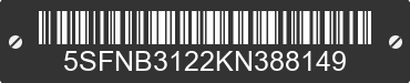 2019 MALLARD, NORTH TRAIL, & WILDERNESS Mallard, North Trail, & Wilderness 5SFNB3122KN388149 VIN decoded