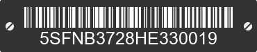 2017 MALLARD, NORTH TRAIL, & WILDERNESS Mallard, North Trail, & Wilderness 5SFNB3728HE330019 VIN decoded