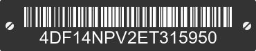 2014 MASTER TOW Master Tow 4DF14NPV2ET315950 VIN decoded
