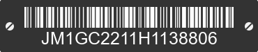 1987 MAZDA 626 JM1GC2211H1138806 VIN decoded